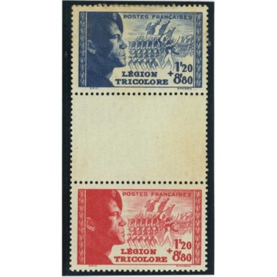 YT 566a - La paire avec intervalle - Neuf x - Cote 18 Euros