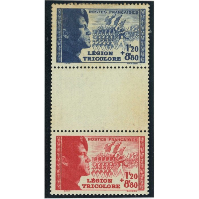 YT 566a - La paire avec intervalle - Neuf x - Cote 18 Euros