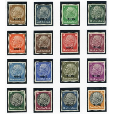 YT 8 à 23 - Alsace Lorraine - Neuf x - Cote 32 Euros