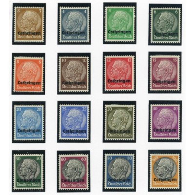 YT 24 à 39 - Alsace Lorraine - Neuf x - Cote 35 Euros