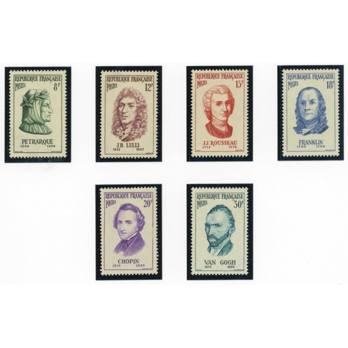 YT 1082 à 1087 - Neuf x - 6 timbres - Cote 11 Euros