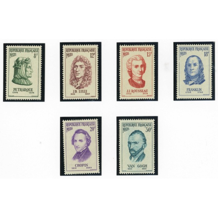 YT 1082 à 1087 - Neuf xx - 6 timbres - Cote 1 Euros