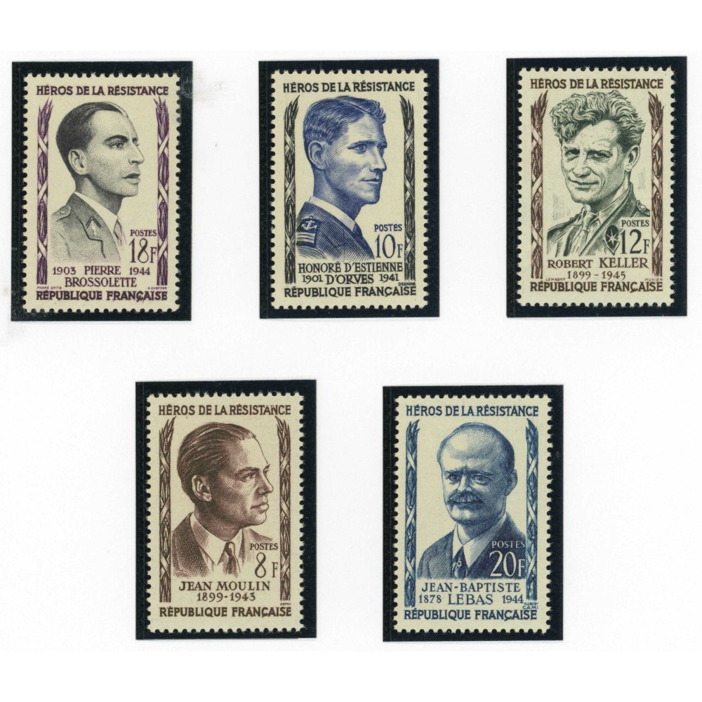 YT 1100 à 1104 - Neuf xx - 5 timbres - Cote 11 Euros