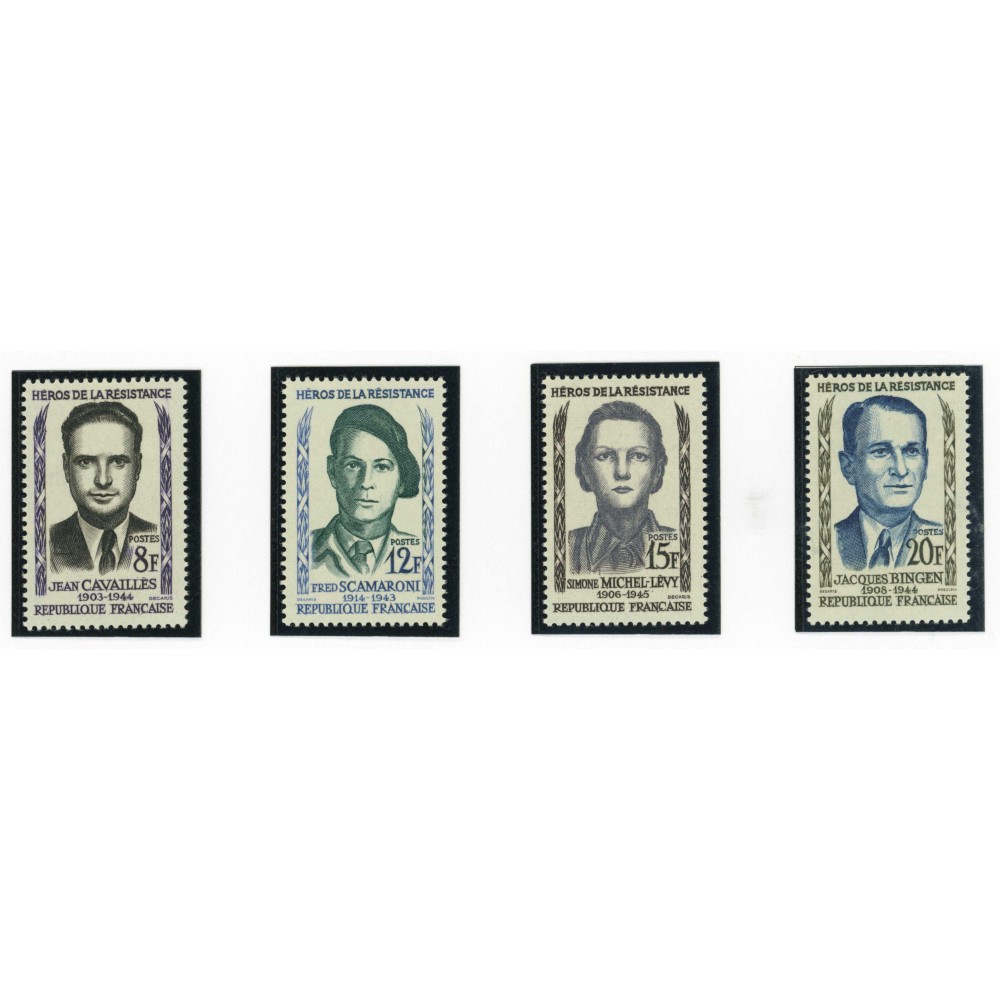 YT 1157 à 1160 - Neuf x - 4 timbres - Cote 4 Euros