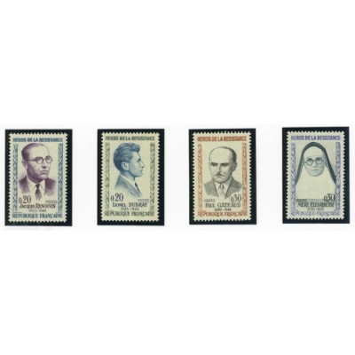 YT 1288 à 1291 - Neuf xx - 4 timbres - Cote 6 Euros