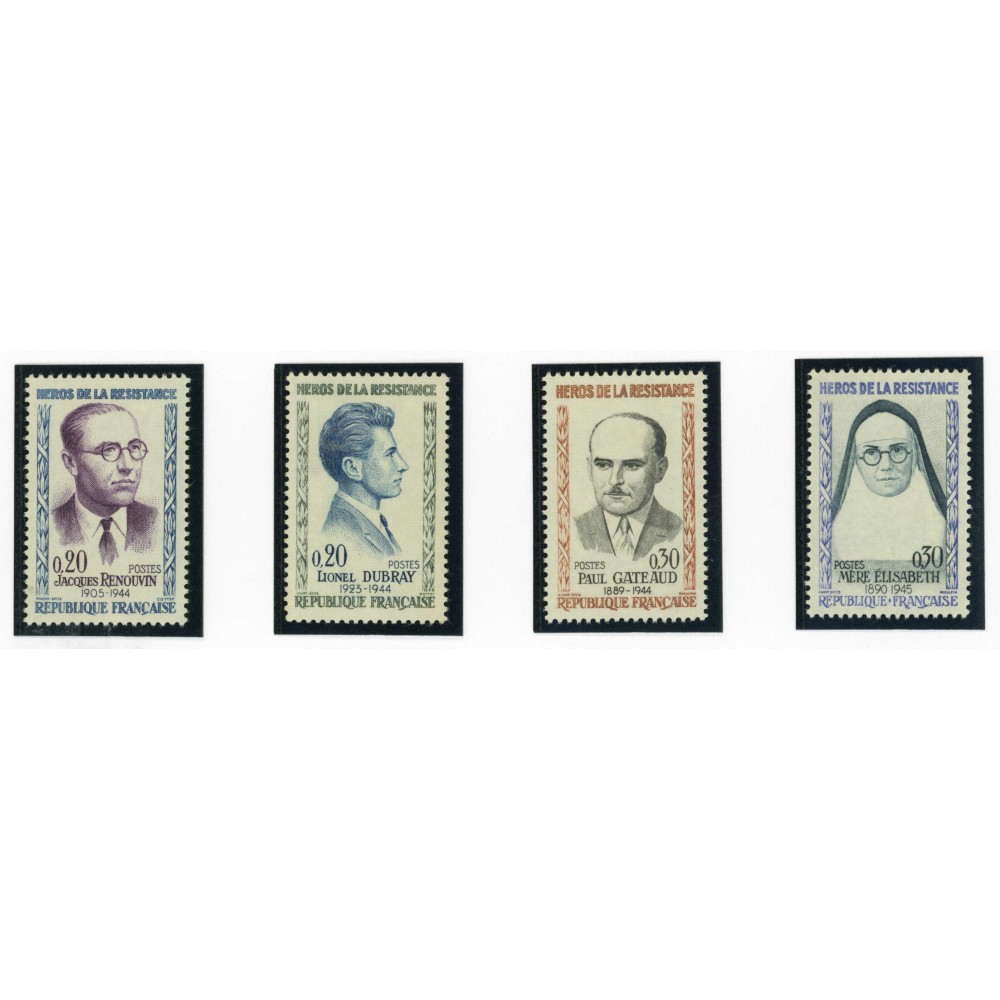 YT 1288 à 1291 - Neuf xx - 4 timbres - Cote 6 Euros