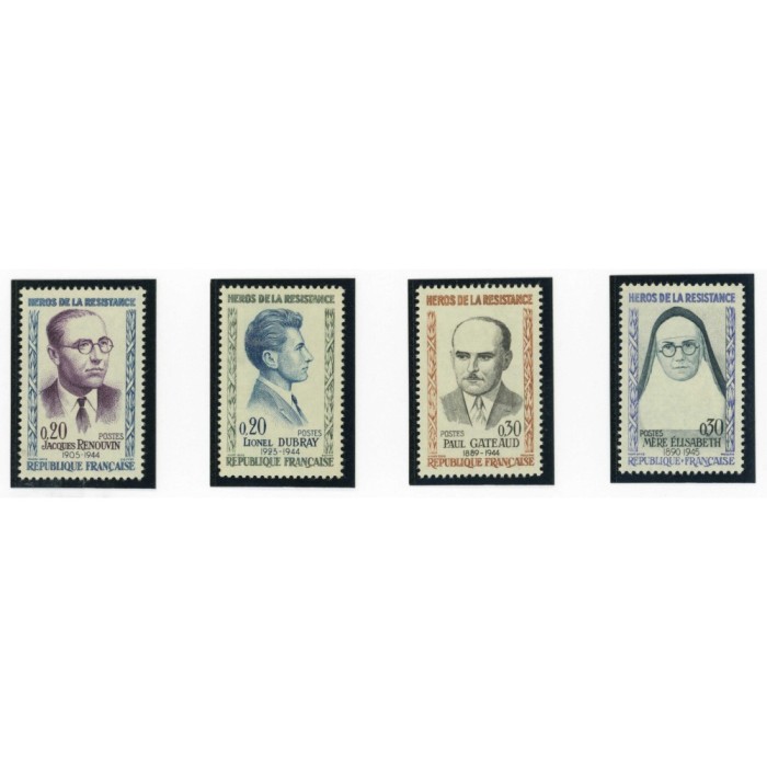 YT 1288 à 1291 - Neuf xx - 4 timbres - Cote 6 Euros