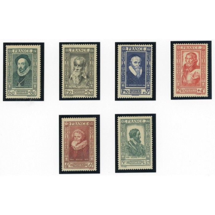 YT 587 à 592 - Neuf x - 6 timbres - Cote 9 Euros