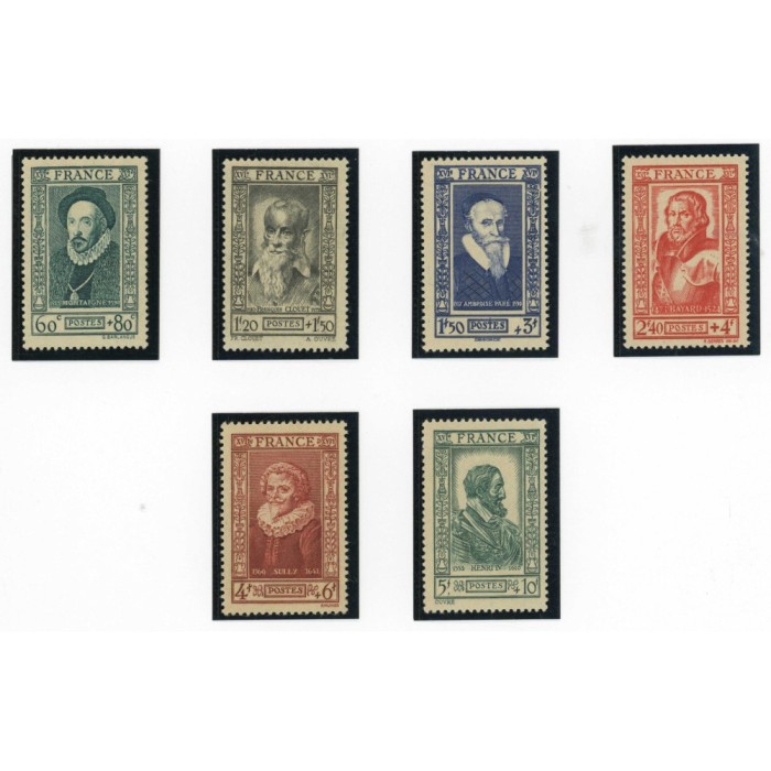 YT 587 à 592 - Neuf xx - 6 timbres - Cote 14 Euros