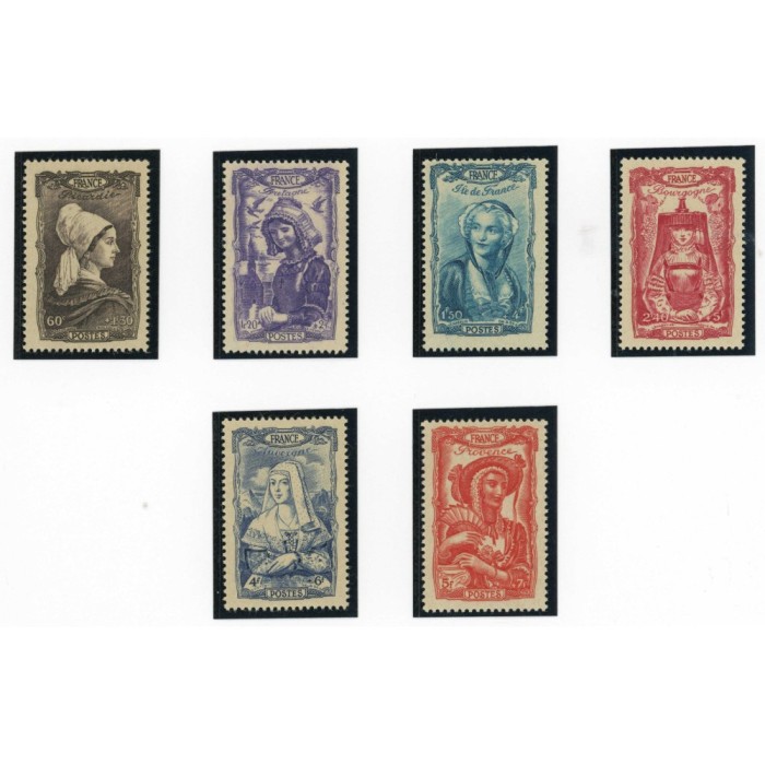 YT 593 à 598 - Neuf xx - 6 timbres - Cote 16 Euros