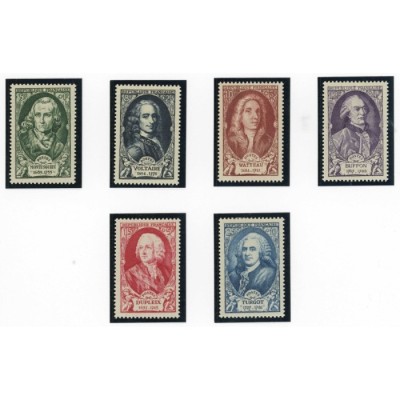 YT 853 à 858 - Neuf x - 6 timbres - Cote 15 Euros
