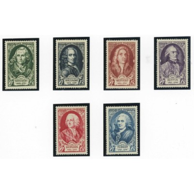 YT 853 à 858 - Neuf xx - 6 timbres - Cote 31 Euros