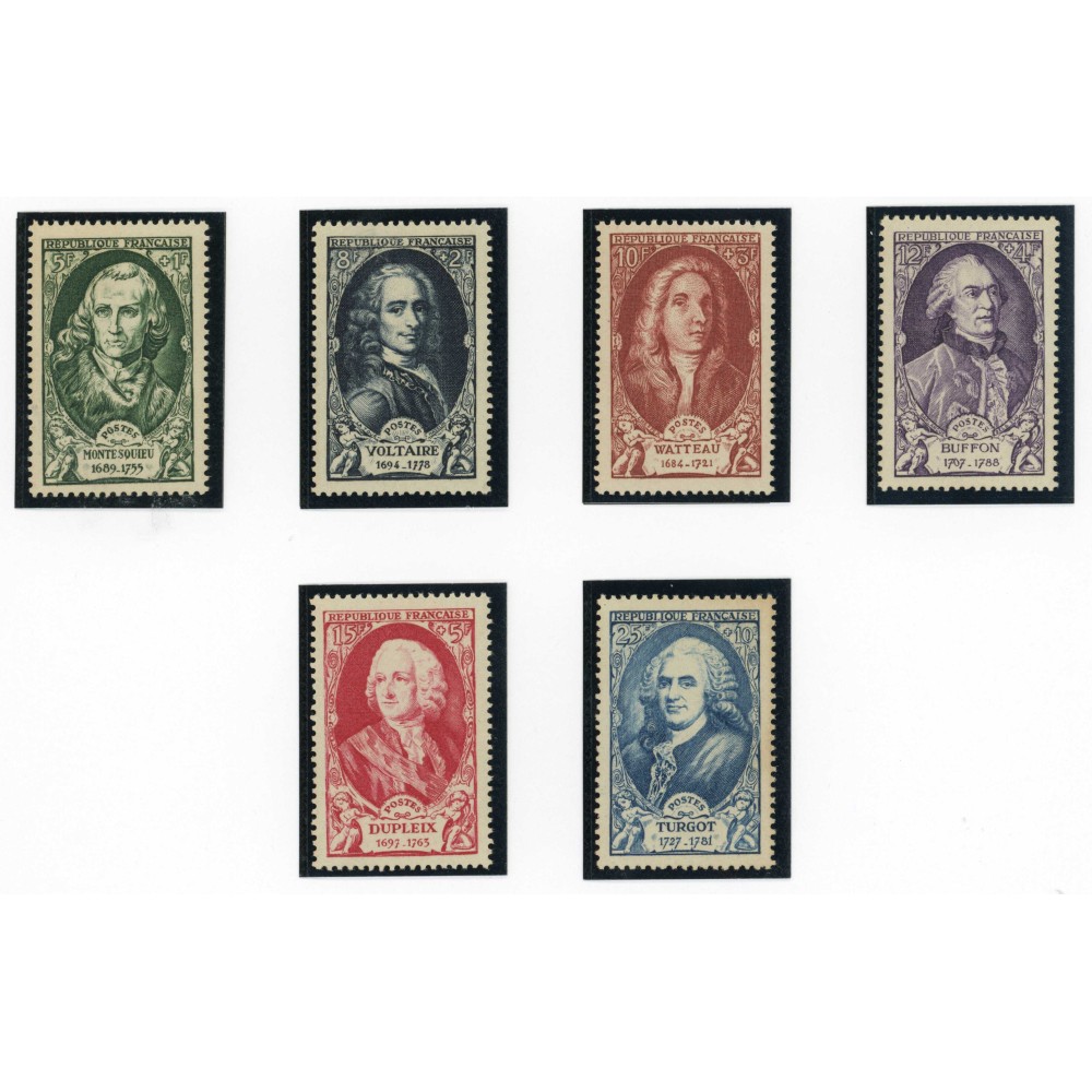 YT 853 à 858 - Neuf xx - 6 timbres - Cote 31 Euros
