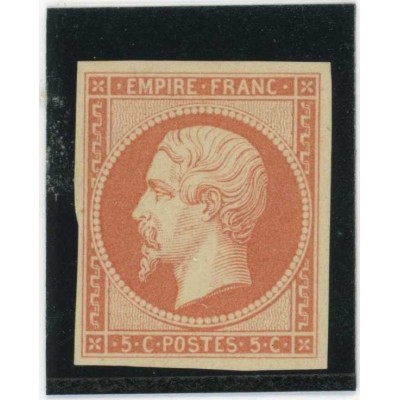 Napoleon 5 c. Rouge - Essai de couleur