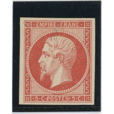 Napoleon 5 c. Rouge - Essai de couleur