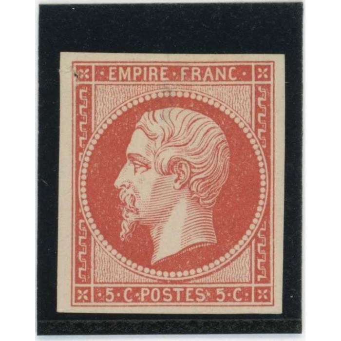 Napoleon 5 c. Rouge - Essai de couleur