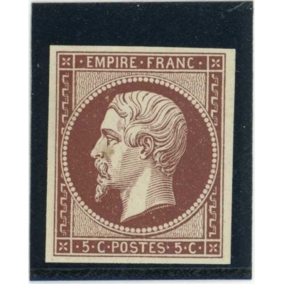 Napoleon 5 c. Brun Rouge - Essai de couleur