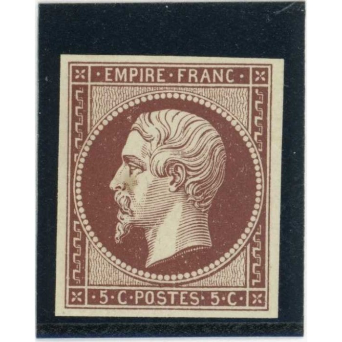 Napoleon 5 c. Brun Rouge - Essai de couleur