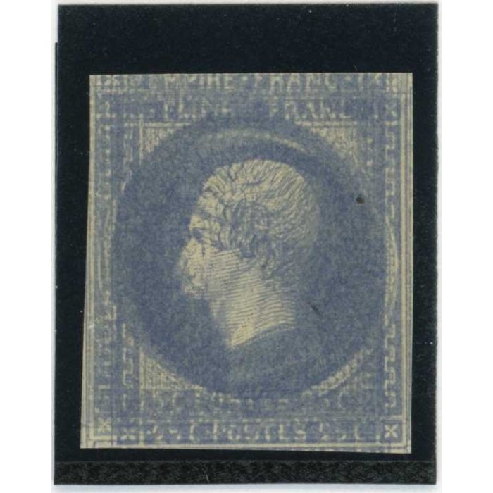 Napoleon 25 c. Bleu - impression double - Essai de couleur