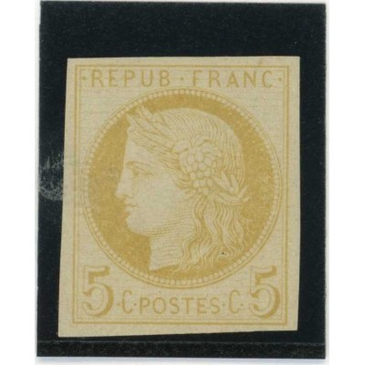 Cérès 5 c. Jaune - Essai de couleur