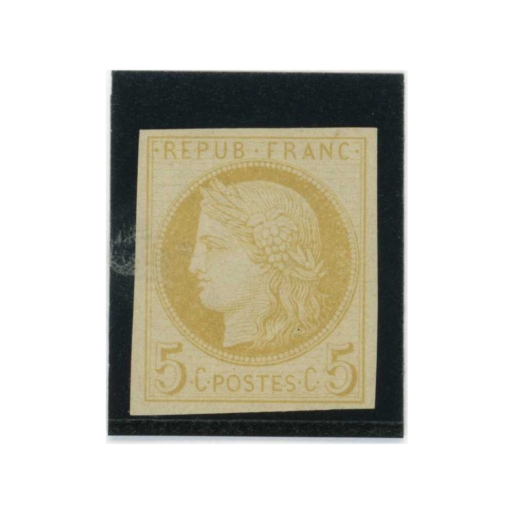 Cérès 5 c. Jaune - Essai de couleur