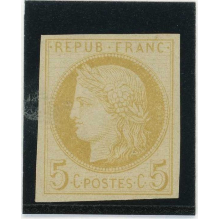 Cérès 5 c. Jaune - Essai de couleur