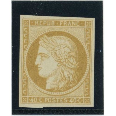 Cérès 40 c. Brun clair - Essai de couleur