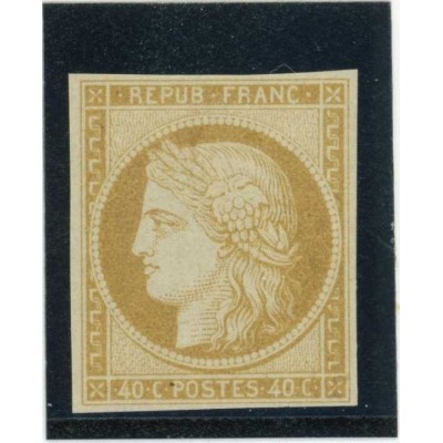 Cérès 40 c. Brun clair - Essai de couleur