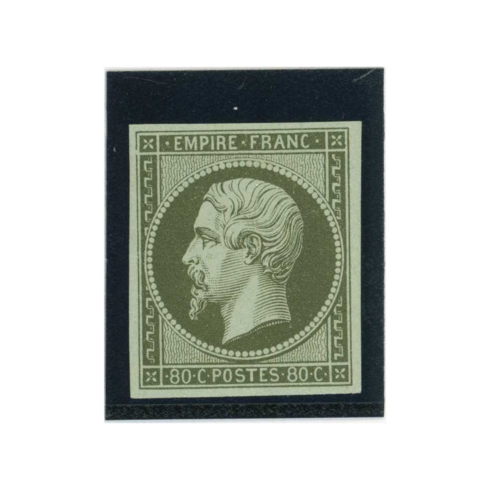 Napoleon Lauré 80 c. Vert - Essai de couleur