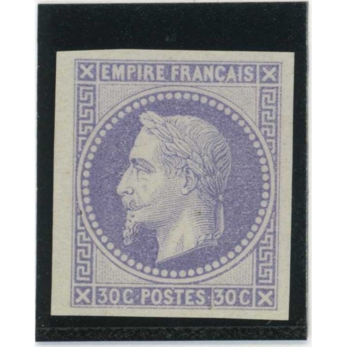 Napoleon Lauré 30 c. Lilas - Essai de couleur