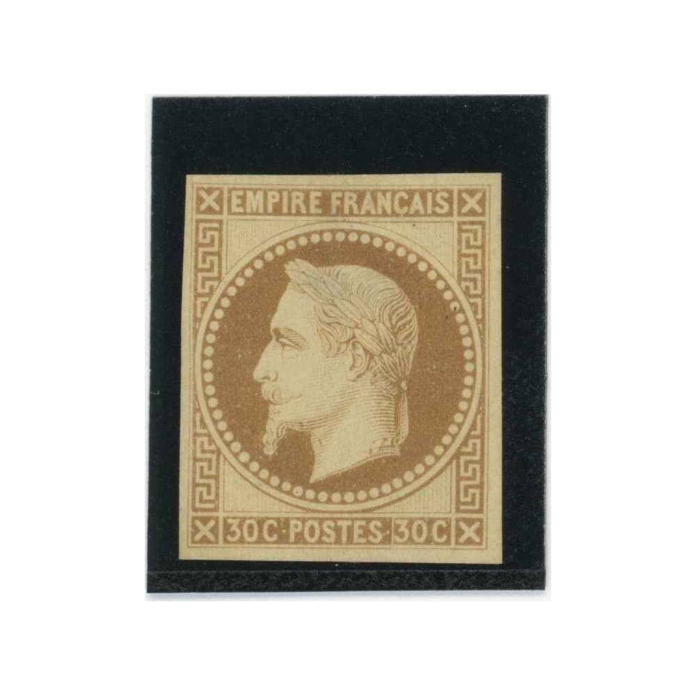 Napoleon Lauré 30 c. Brun - Essai de couleur