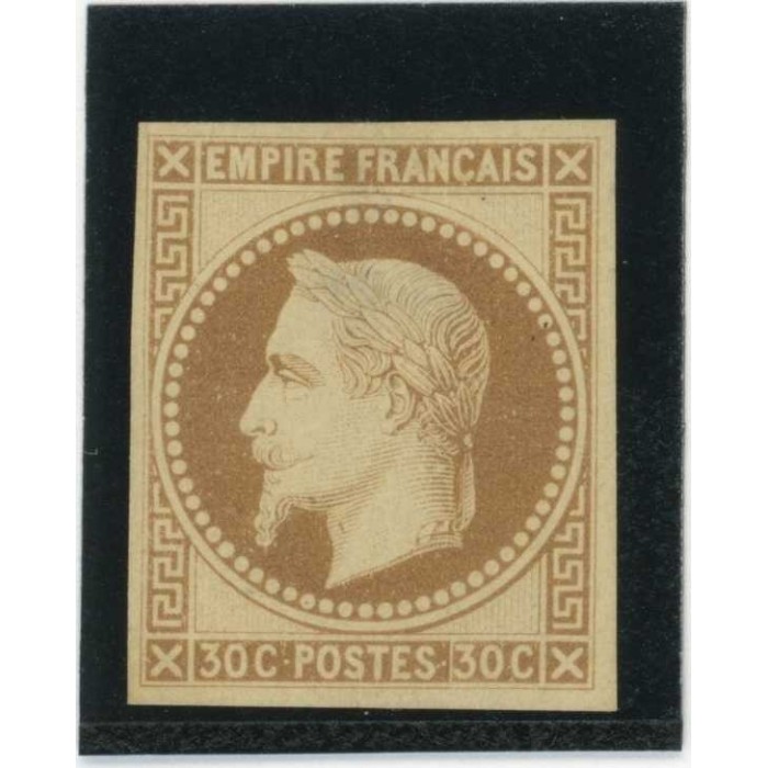 Napoleon Lauré 30 c. Brun - Essai de couleur