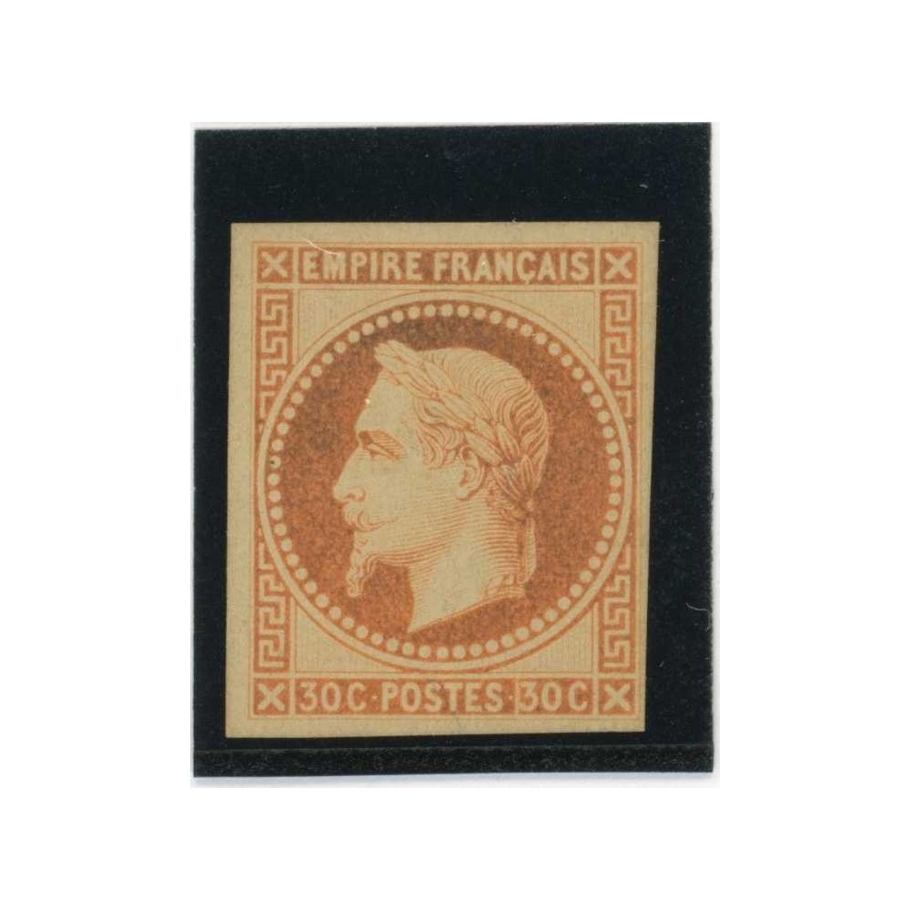 Napoleon Lauré 30 c. Orange - Essai de couleur