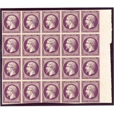 Napoleon Bloc de 20 - Essai de couleur