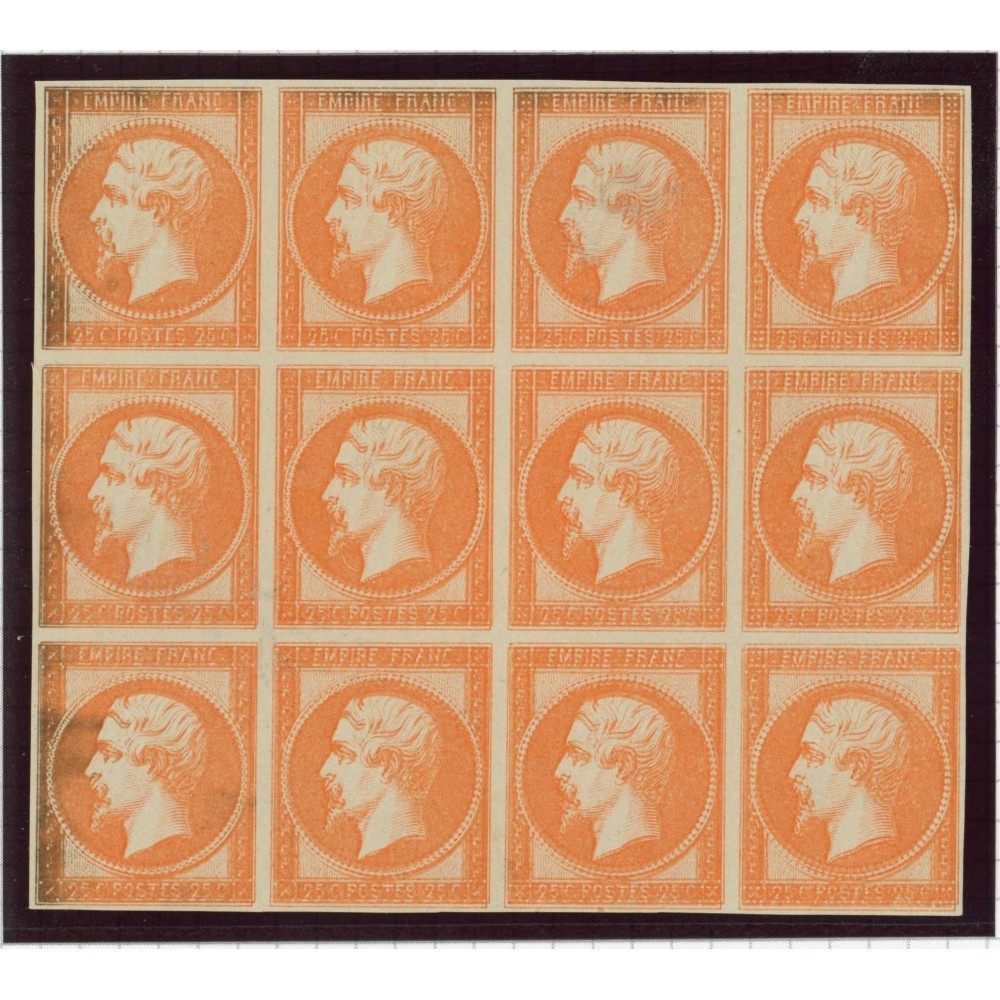 Napoleon Bloc de 12 - Essai de couleur