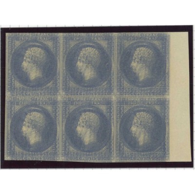Napoleon Bloc de 6 - Double impression - Essai de couleur