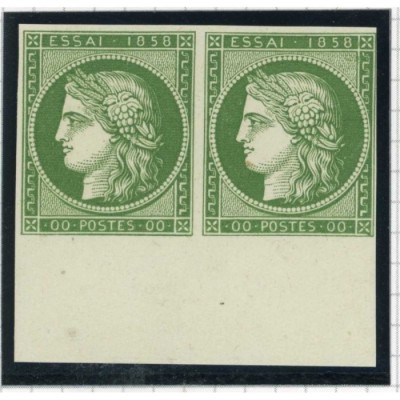Cérès 00 Vert - Paire - Essai de couleur
