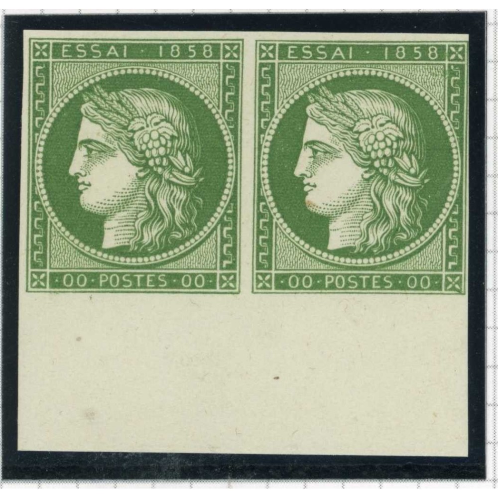 Cérès 00 Vert - Paire - Essai de couleur