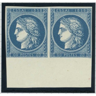 Cérès 00 Bleu - Paire - Essai de couleur