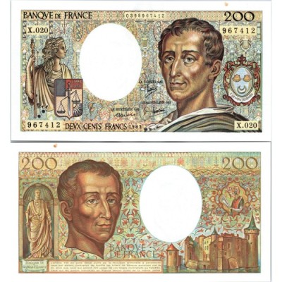 200 Francs Montesquieu - 1983 - F.70.03 - Alph 020 - SPL