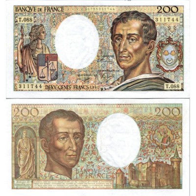 200 Francs Montesquieu - 1991 - F.70.11 - Alph 088 - SPL