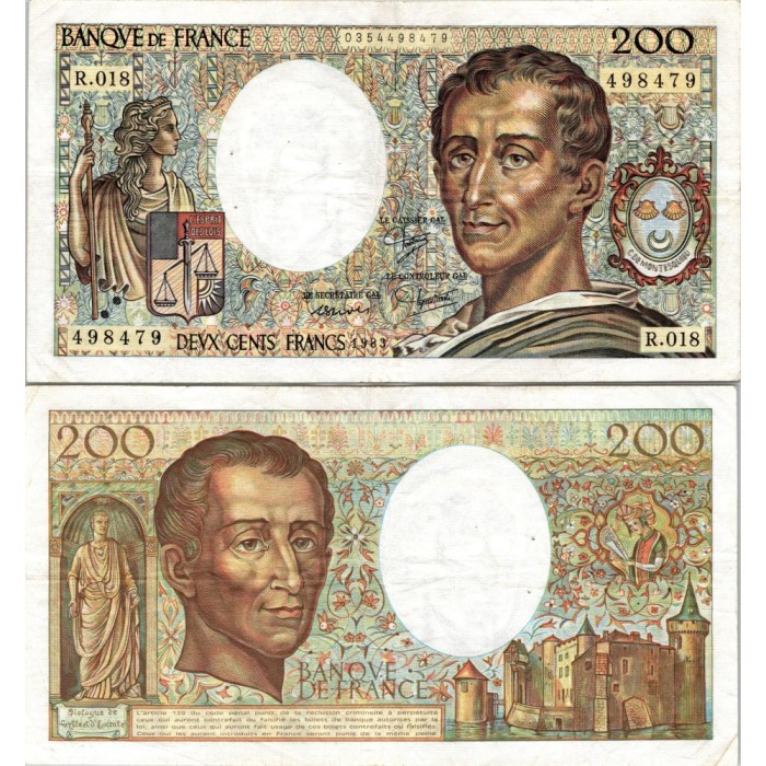 200 Francs Montesquieu - 1983 - F.70.03 - Alph 018 - SUP