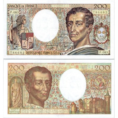 200 Francs Montesquieu - 1990 - F.70.10a - Alph 083 - SPL