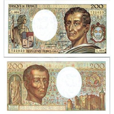 200 Francs Montesquieu - 1981 - F.70.01 - Alph 004 - Neuf
