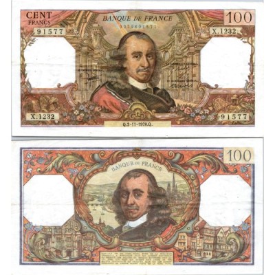 100 Francs Corneille - 2/11/1978 - F.65.64 - Alph 1232 - SPL