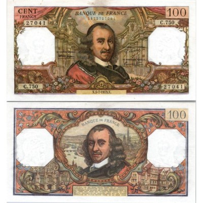 100 Francs Corneille - 5/07/1973 - F.65.43 - Alph 750 - SUP
