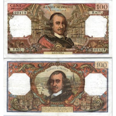 100 Francs Corneille - 15/05/1975 - F.65.49 - Alph 857 - SUP