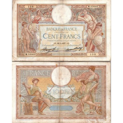 100 Francs Luc et Olivier Merson - 28/01/1937 - F.24.16 - Alph 53002 - TB