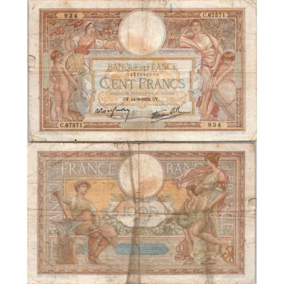 100 Francs Luc et Olivier Merson - 14/09/1939 - F.25.49 - Alph 67571 - B