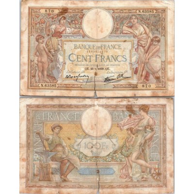 100 Francs Luc et Olivier Merson - 26/01/1939 - F.25.40 - Alph 63585 - B